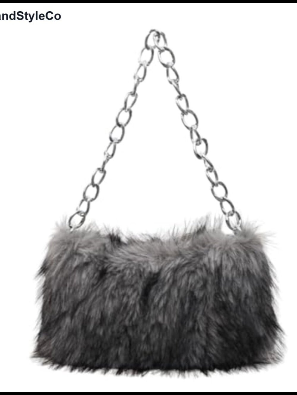 Faux Fur Shoulder Bag Plush Tote Furry Satchel Chain Purse